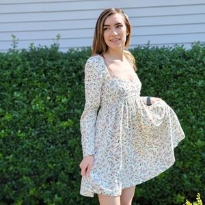 Free People Corduroy Sweetheart Neck Dress